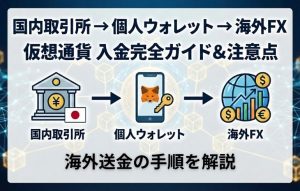 国内取引所から個人ウォレット経由で海外FXへ仮想通貨を入金する方法と注意点
