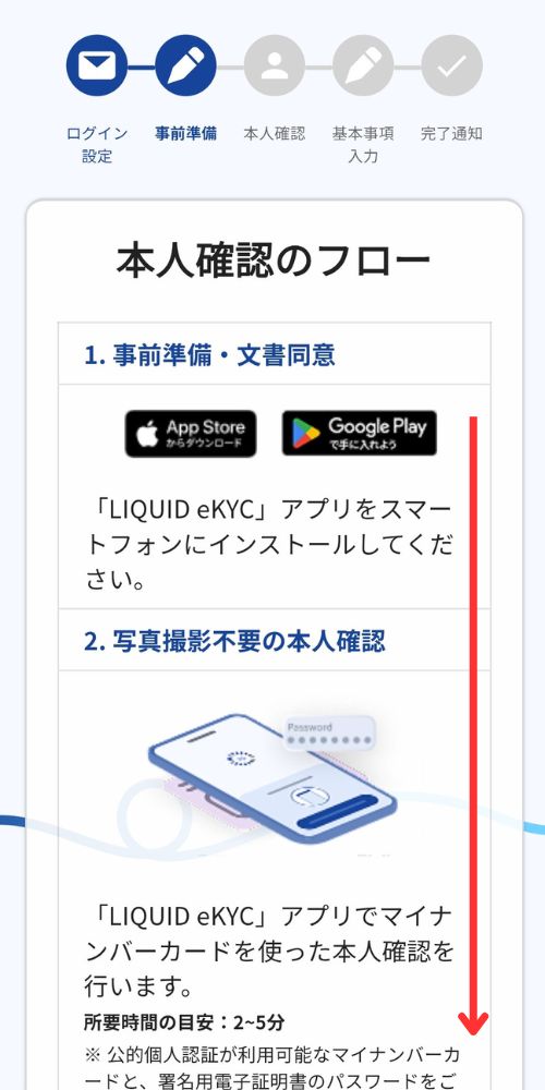 JPYCEXの本人確認フロー
